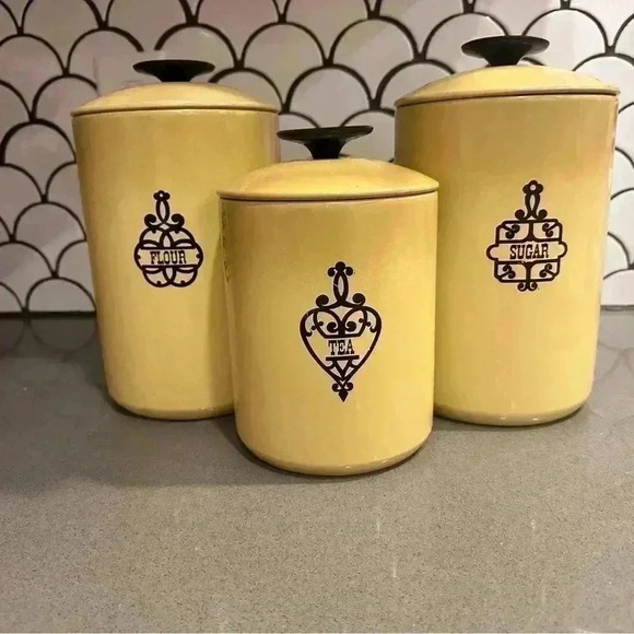 Vintage West Bend Metal Canister Set - Picture 1 of 4